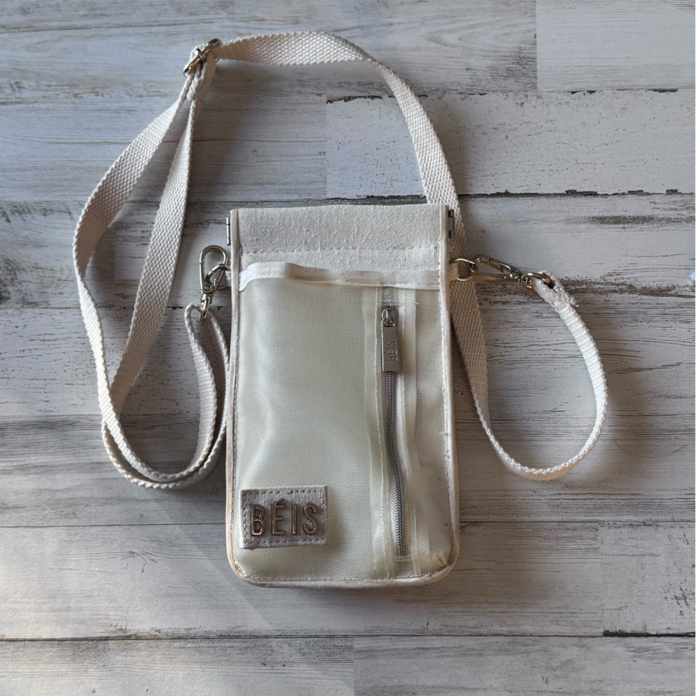 BEIS Crossbody Pouch in beige
